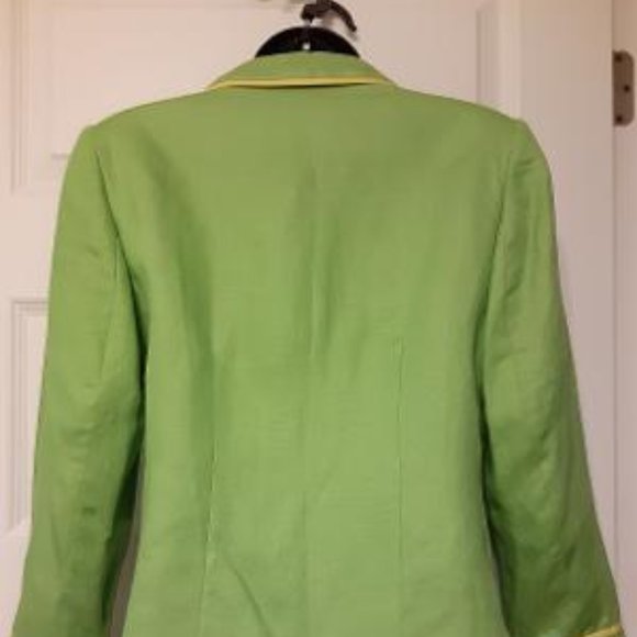 Parisian Signature Green Jacket with Yellow Trim - Picture 2 of 7